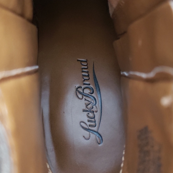 Lucky Brand brown Suede leather ankle boots sz 7.5 - Picture 7 of 11